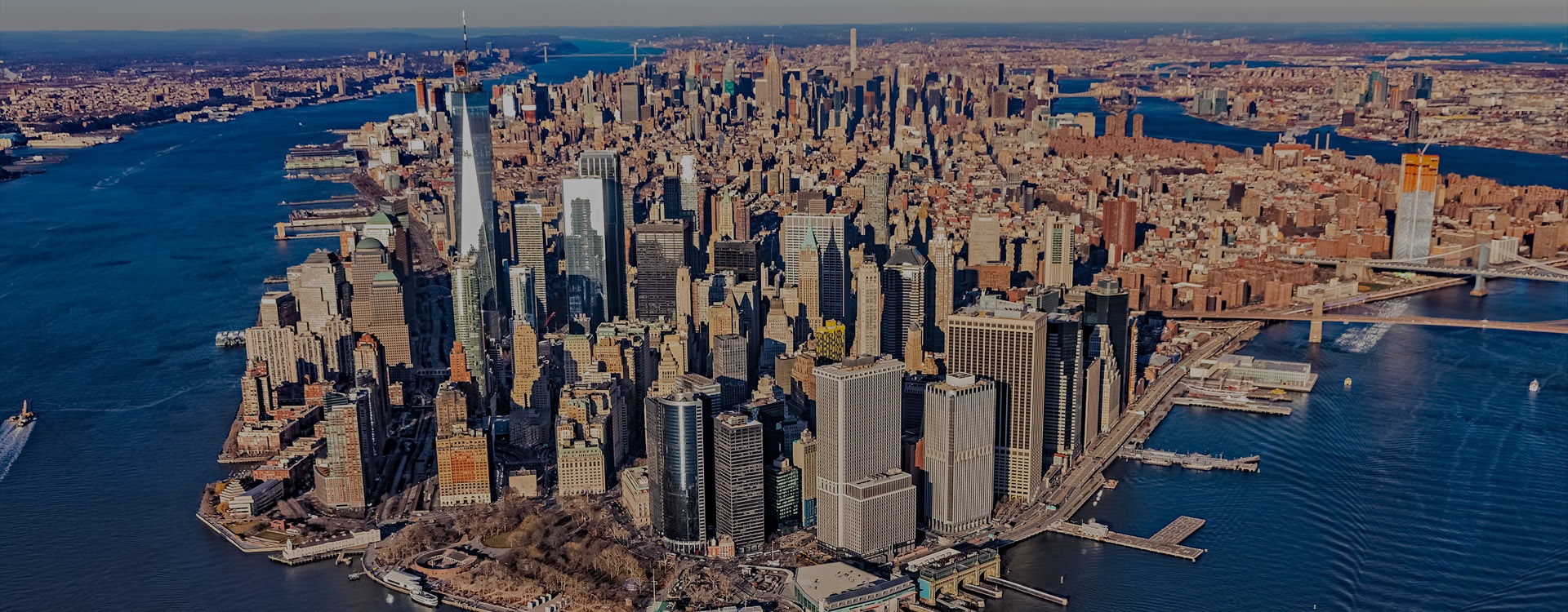 Aerial view of Manhattan